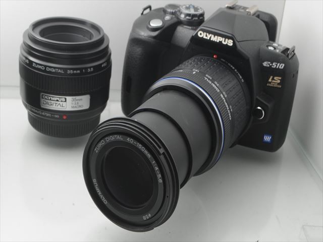 【中古　保証付 送料無料】OLYMPUS デジタル一眼レフカメラ E-510ダブルズームキット デジタル　一眼レフカメラ 一眼レフカメラ 初心者/