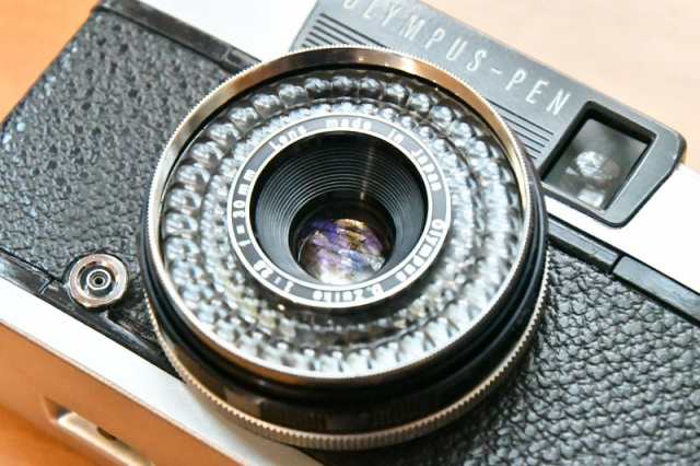 フィルムカメラ OLYMPUS PEN EES-2 olympus ブラックカスタム【中古】【オーバーホール済】｜au PAY マーケット