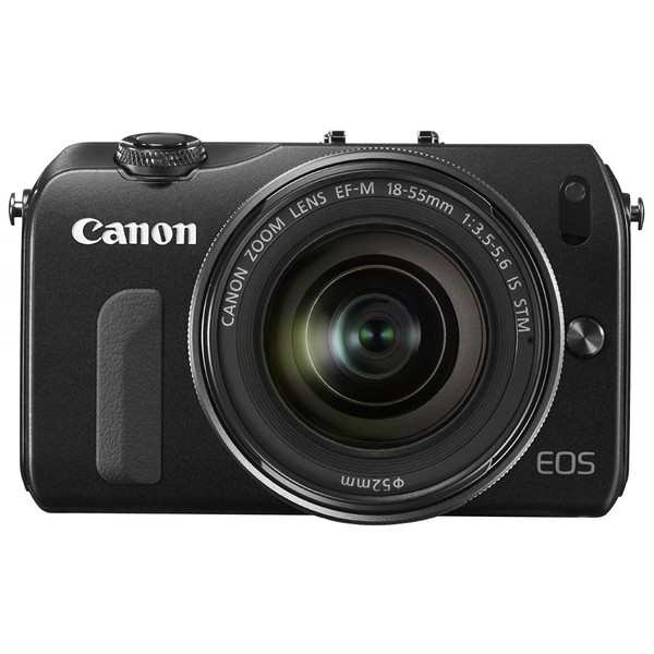 【中古　保証付 送料無料】Canon ミラーレス/一眼カメラ EOS M レンズキット EF-M18-55mm F3.5-5.6 IS STM付属 ミラーレス一眼 初心者