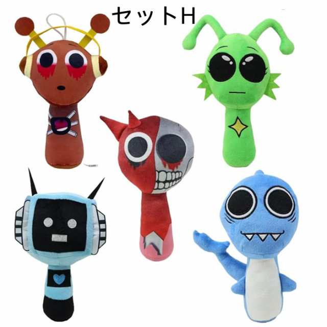 送料無料 sprunki incredibox スプランキー ぬいぐるみ 子供 5点 送料無料 sprunki incredibox スプランキー ぬいぐるみ 子供 5点