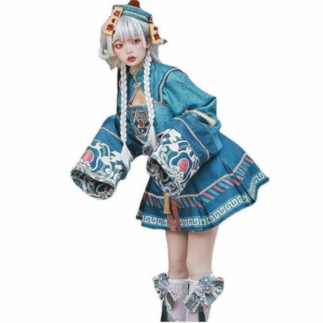 送料無料！ハロウィン 仮装 コスプレ ロリータ キョンシー服 JSK