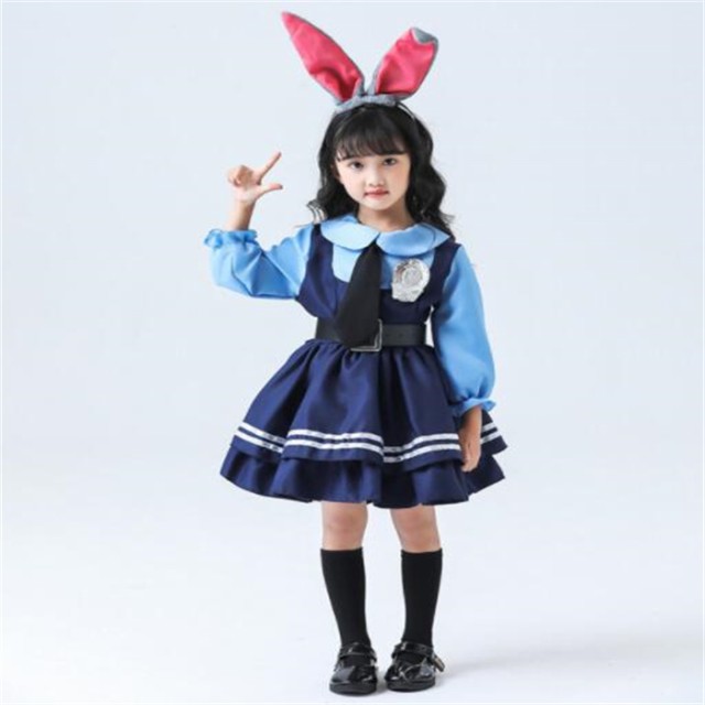 ハロウィン コスプレ かわいいウサギ警察ワンピースセット キツネワンピースセット