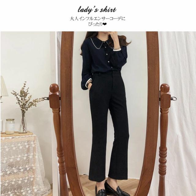 在庫一掃 即納 送料無料 春 レディース シャツ ブラウス 丸襟 春秋 長袖 ブラウス 春秋 長袖 ブラウス コーデ ユロイ シャツ 大人シャツ の通販はau Pay マーケット チカオトリ