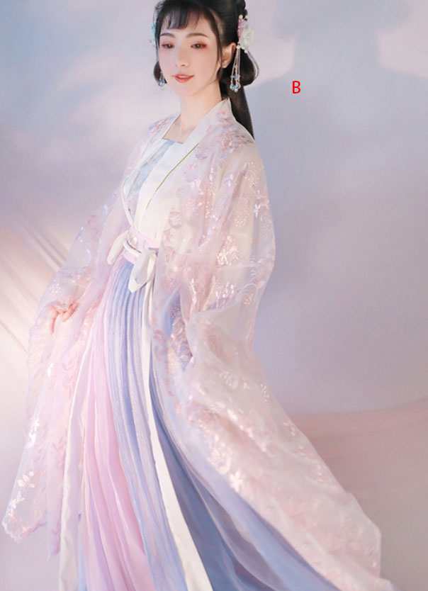 振袖漢服豪華三点セット刺繍キラキラ中国古代宮廷衣装 貴妃皇后王女