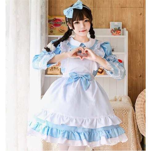 コスプレ ワンピース 衣装 メイド ピンク ロリータ ハロウィン メイド服 かわいい セクシー コスチュームアキバ 仮装二点送料無料の通販はau Pay マーケット Grandir