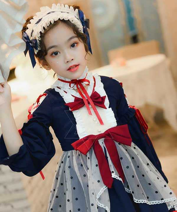 ロリータワンピース 子供 ロリータ服 女の子 ロリータ ワンピース ゴスロリ 可愛い ワンピース スカラップワンピース プリンセスドレスドの通販はau Pay マーケット Grandir