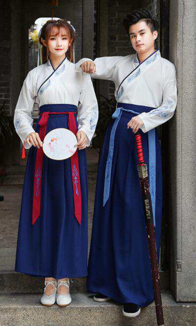 日常改良男女兼用漢服唐装 メンズ漢服 女性用漢元素古代古典衣装 中華