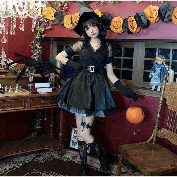 激安買いハロウィーン コスプレ 魔女 可愛い ドレス lolita メイド服 新品 コスチューム・コスプレ