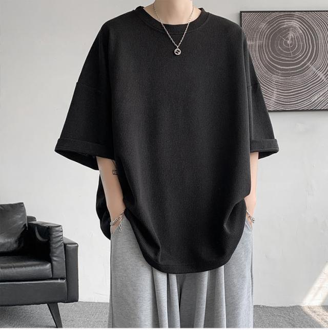 メンズ Tシャツ 五分袖 七分袖 おしゃれ 白Tシャツ T-shirt