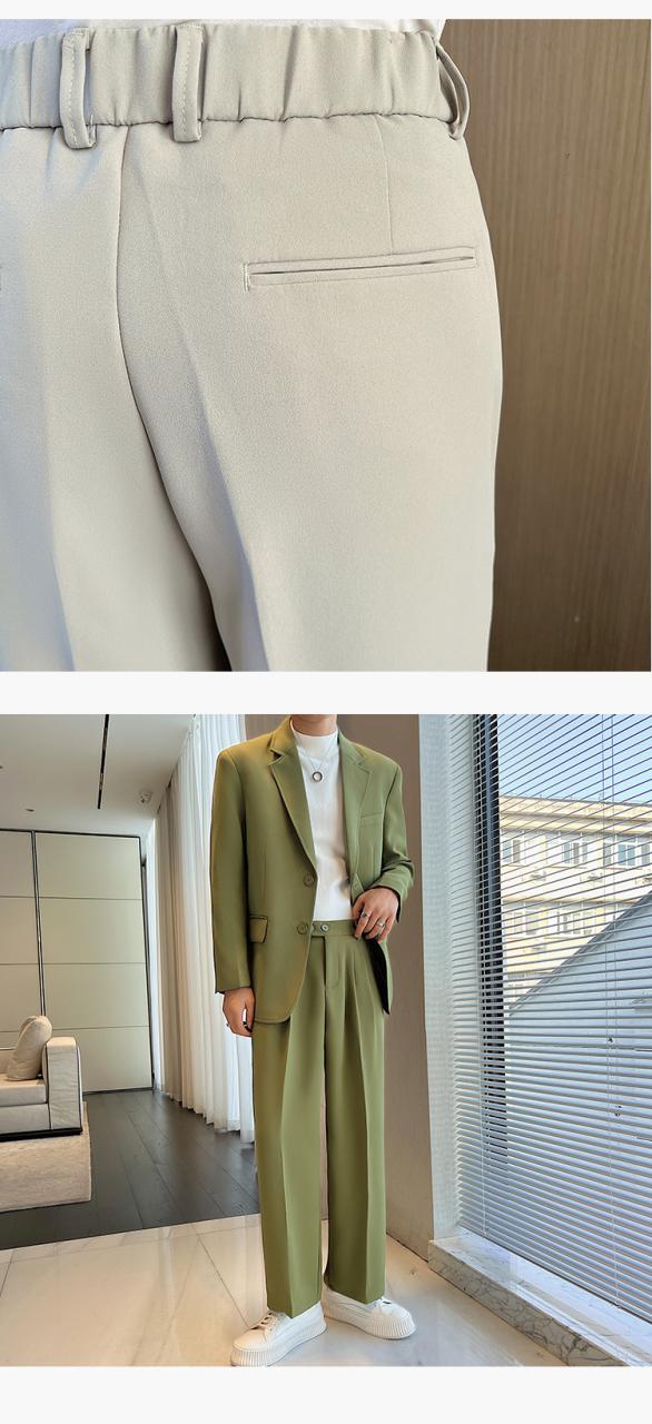 ジャケット パンツ セットアップ メンズ ワイドパンツ 上下2点