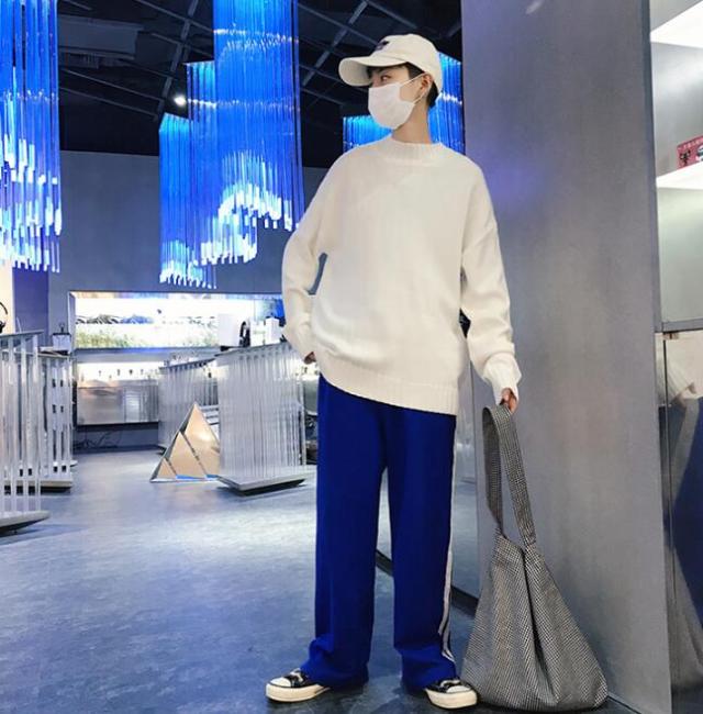 セーター メンズ ニット トップス ハーフタートルネック プル