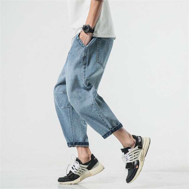 サルエルパンツ メンズ デニム