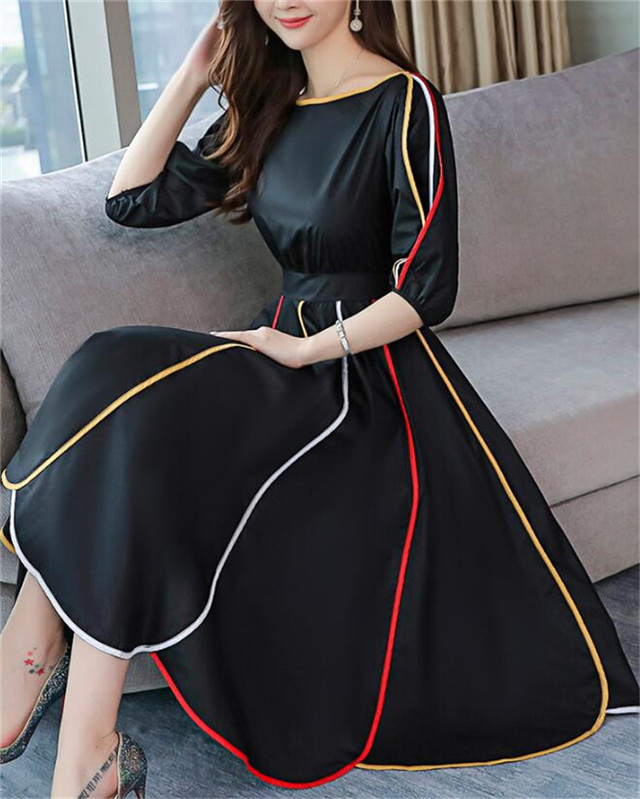 11120 　ワンピース　レディース●20代30代40代 ●通勤オフイス　　dress入卒式　　美ライン　長袖　　プリーツ　　緑 ワンピース ワンピース レディース 無地 ワンピース ロング