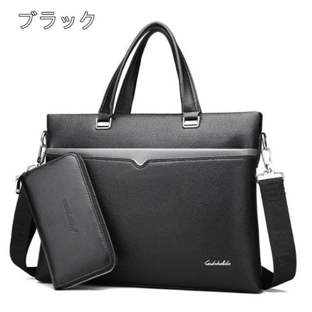 _feenail_ 　シグネチャースリム2way ビジネスバッグ A4PC メンズトートバッグ ビジネスバッグ2way ショルダーバッグ 高級