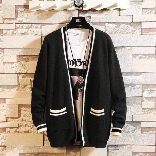 カーディガン メンズ ニットジャケット ニットカーディガン ライトアウター コーディガン 通勤 部屋着 お兄系 の通販は