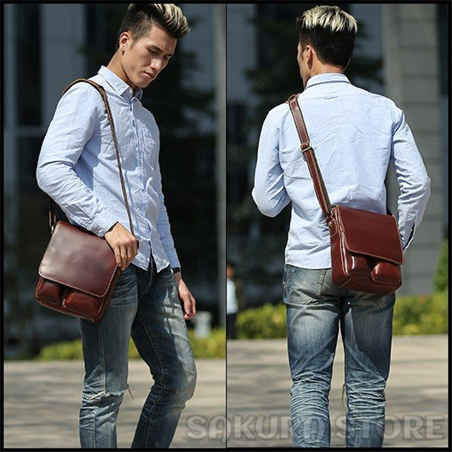 懐かしい風合い 厚手牛革 本革 メンズ ショルダーバッグ 斜め掛けバッグ iPad対応 B5鞄 ブラウン 懐かしい風合い 厚手牛革 本革 メンズ ショルダーバッグ 斜め掛け