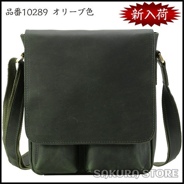 本革 オイルレザー メンズ ショルダーバッグ 斜め掛けバッグ 牛革 iPad