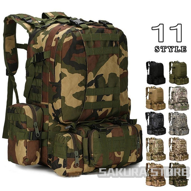 登山用リュック リュックサック 50L バックパック 登山 リュック 大容量 防災リュック 迷彩リュック 大きめ 軽量 アウトドアの通販は