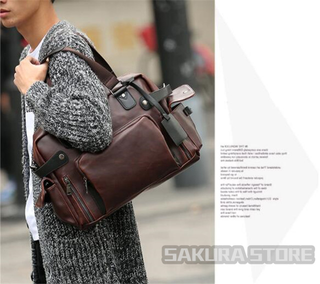 トートバッグ ボストンバッグ メンズ ビジネスバッグ 復古風 上質厚手