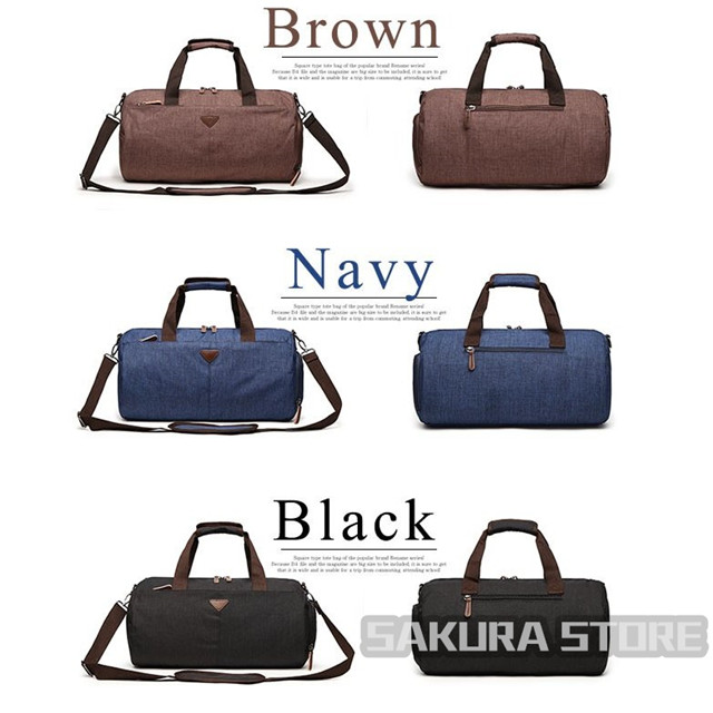 ボストンバッグ 上質防水ポリエステル メンズ レディース 男女兼用 トートバッグ 出張 旅行鞄 修学旅行 PC収納 A4書類鞄 3泊 6色選の通販は