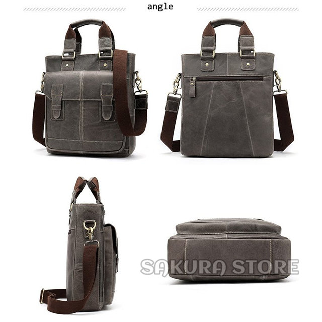 本革 牛革 レザー メンズ 2WAY トートバッグ ショルダーバッグ ハンドバッグ ビジネスバッグ 肩掛け 斜め掛け バッグ オイルレザー 牛革 縦型 クリスマス 父の日 本革 牛革 レザー メンズ 2WAY トートバッグ ショルダーバッグ