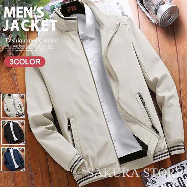 ジャケット メンズ ビジネス スイングトップ 紳士服 ミリタリー ブルゾン アウター 春秋 30代 40代 50代の通販は