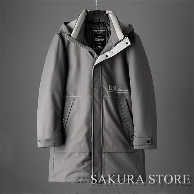 ダウンコート メンズ ダウンジャケット 40代 50代 防風 保温 防寒 暖かい ボリュームネック 冬物 ブラック グレー