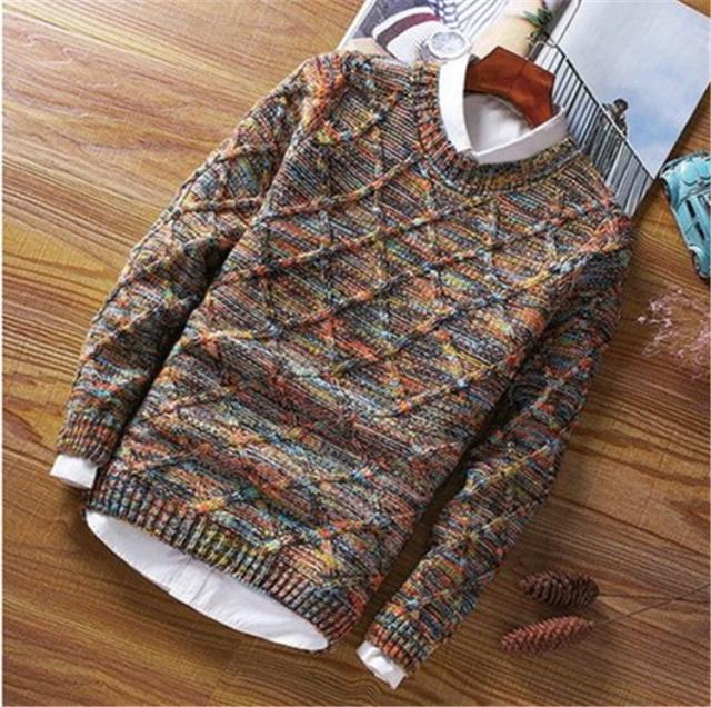 ニット セーター メンズ カットソー プルオーバー インナー Uネック アーガイル編み 長袖 カジュアル 全3色 M L Xl 2xl 秋冬新作の通販はau Pay マーケット Sakura Store