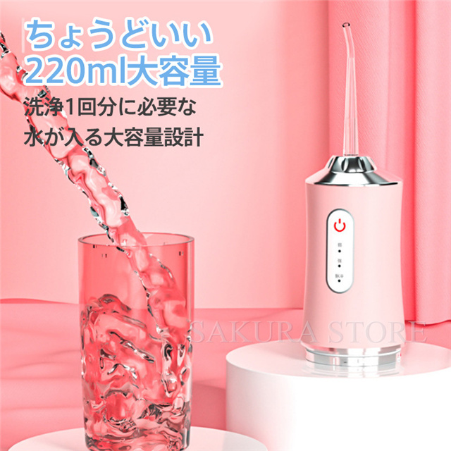 電動歯ブラシおまけ！】替えノズル4本付き 口腔洗浄器 赤字覚悟