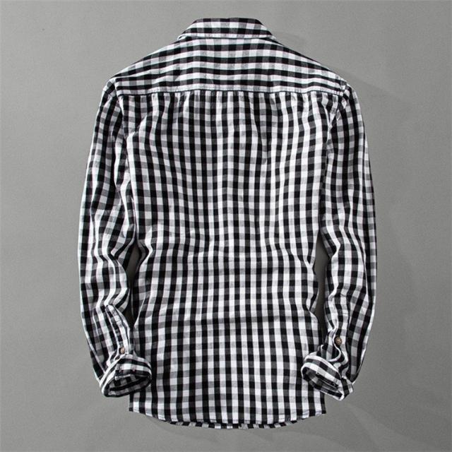 美品▲Deuxieme classe //ギンガムチェック長袖シャツ 白　黒 美品△Deuxieme classe //ギンガムチェック長袖シャツ 白 黒