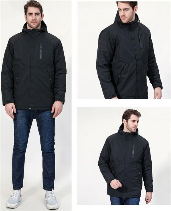 ヒートジャケット 電熱 マウンテンパーカー ウインドブレーカー登山服