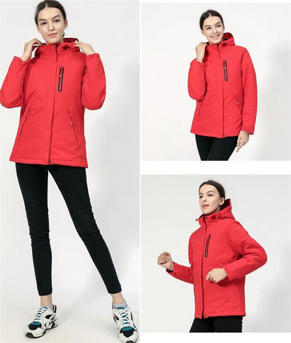 ヒートジャケット 電熱 マウンテンパーカー ウインドブレーカー登山服