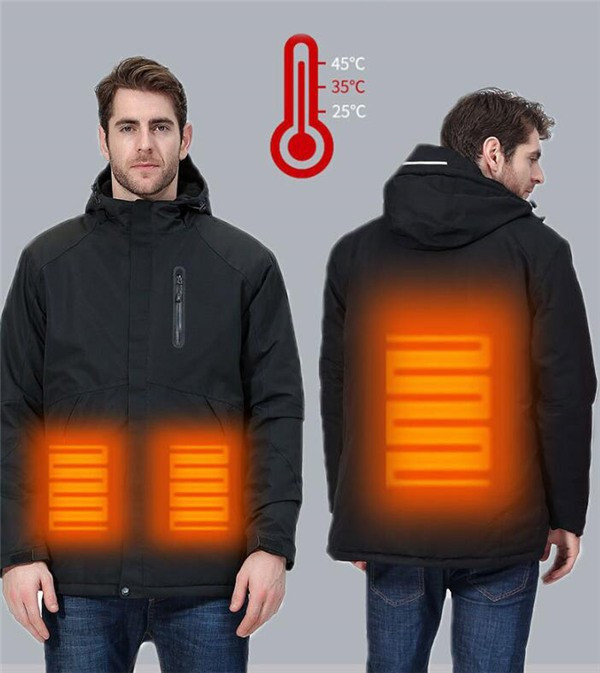 ヒートジャケット 電熱 マウンテンパーカー ウインドブレーカー登山服