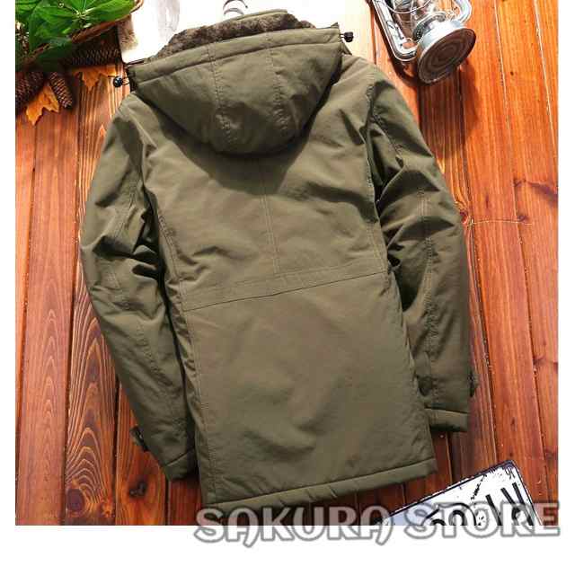 ミリタリージャケット メンズ 冬服 防寒アウター ボアジャケット