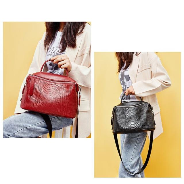 ショルダーバッグ ワニ柄 ハンドバッグ 本革 牛革 銀面 レディース 女の子 斜めがけバッグ 斜めがけ 手提げ 2way ipad対応 レザーバッグ かわいい 無地 バッグ 柔らかい ショルダーバッグ ワニ柄 ハンドバッグ 本革 牛革 銀面 レディース