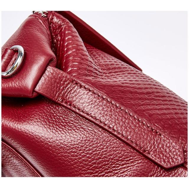 ショルダーバッグ ワニ柄 ハンドバッグ 本革 牛革 銀面 レディース