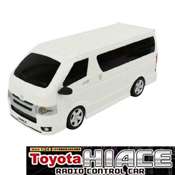 トヨタ ハイエース ラジコン ホワイト TOYOTA HIACE 24 R C ラジオ