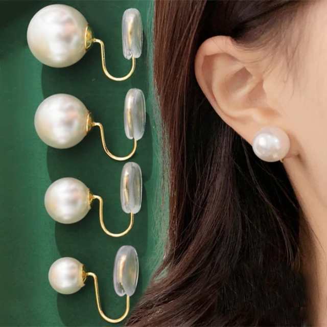 イヤリング パール アクセサリー ノンホールピアス 挟むだけ 痛くない