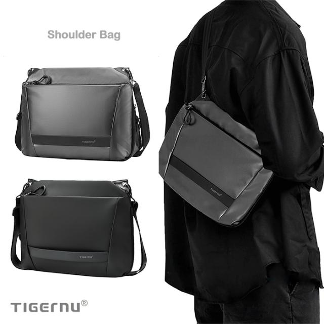 ショルダーバッグ マチ拡張 メンズ 斜め掛け 防水 通勤 通学 メッセンジャーバッグ タブレット収納 高機能 軽量 肩掛け TIGERNUの通販は 5,950円