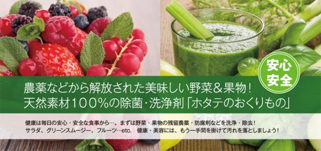 ホタテのおくりもの 550g 野菜洗浄剤 野菜用洗剤 残留農薬 防腐剤 洗浄 除去 健康食品の通販はau Pay マーケット アップタウン Uptown