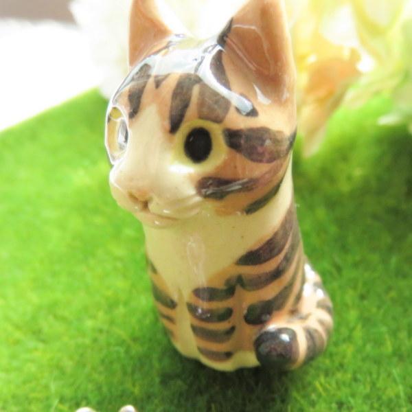 チャトラ ミニ骨壷 遺骨入れ 猫 ペット お骨入れ 手元供養 陶器 骨壺