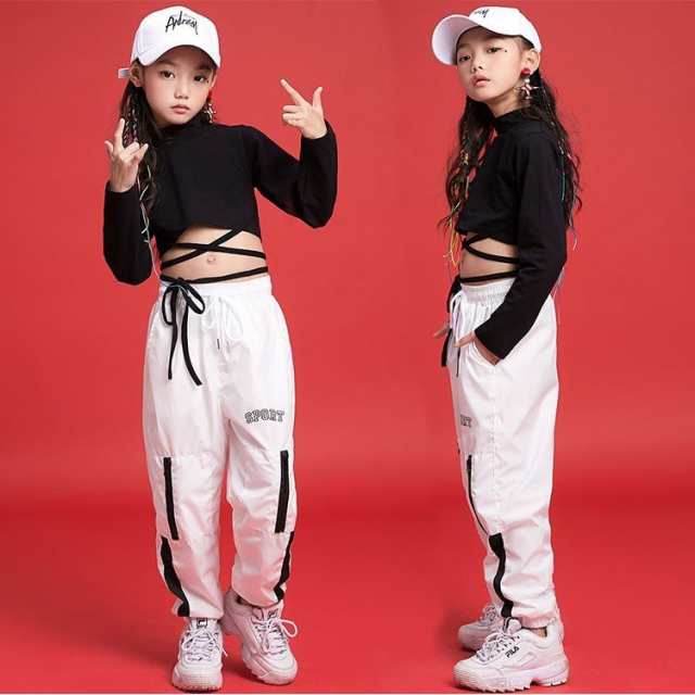 キッズダンス衣装 衣装 ヒップホップ Hiphop 女の子 チア衣装 ダンストップス パンツ ジュニア ジャズダンス 発表会 練習着 体操服の通販はau Pay マーケット フジモトショップ