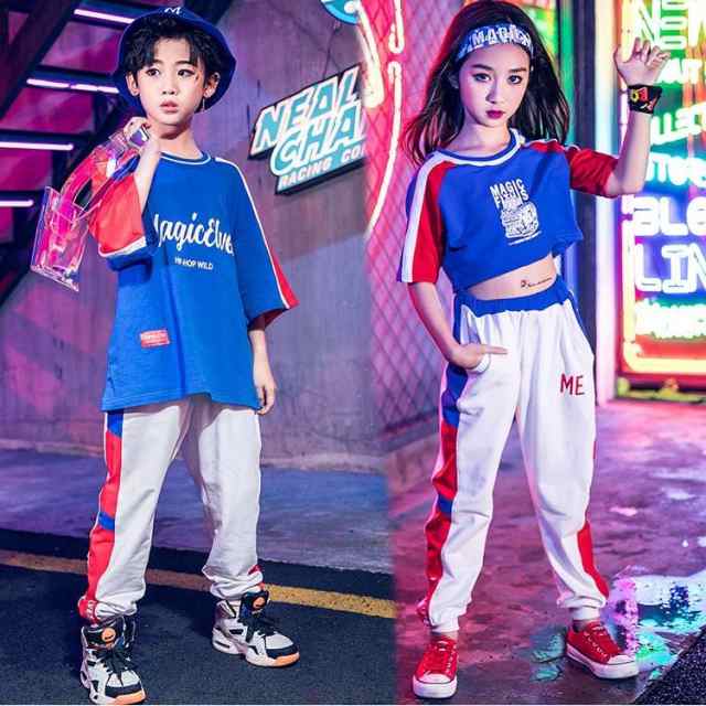 キッズダンス衣装 ヒップホップ セットアップ ダンストップス ダンスパンツ男の子女の子ガールズチア ジャズダンス ステージ衣装練習着の通販はau Pay マーケット フジモトショップ