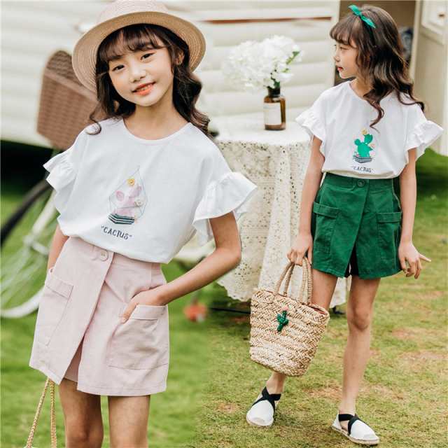 子供服 セットアップ 女の子 夏 半袖 韓国子供服 キッズ 可愛い Tシャツ ショートパンツ 上下2点セット 半袖tシャツ ショートパンツzgqzの通販はau Pay マーケット フジモトショップ