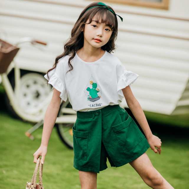 子供服 セットアップ 女の子 夏 半袖 韓国子供服 キッズ 可愛い Tシャツ ショートパンツ 上下2点セット 半袖tシャツ ショートパンツzgqzの通販はau Pay マーケット フジモトショップ