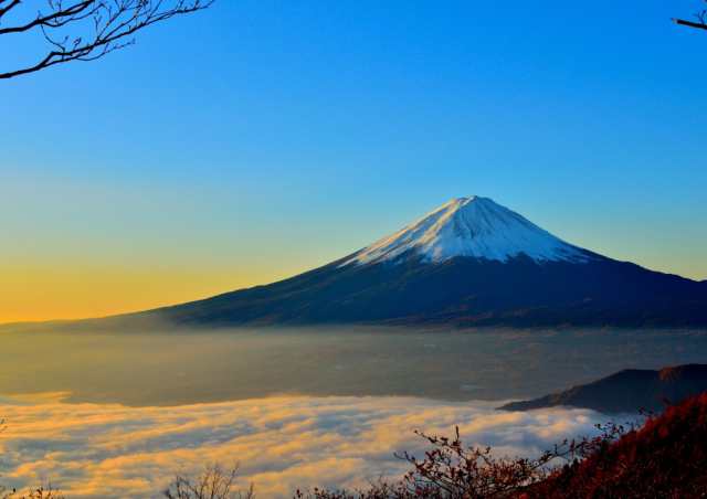 絵画風 壁紙ポスター 天晴れの富士山と雲海 富士山 ふじやま 開運 パワースポット Fjs 001a2 版 594mm 4mm の通販はau Pay マーケット レアルインターショップ Au Pay マーケット店