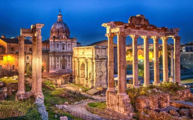 絵画風 壁紙ポスター ローマ フォロ ロマーノの夜景 フォルム ロマヌムの遺跡 神殿 Roma 006w1 ワイド版 921mm 576mm の通販はau Pay マーケット レアルインターショップ Au Pay マーケット店