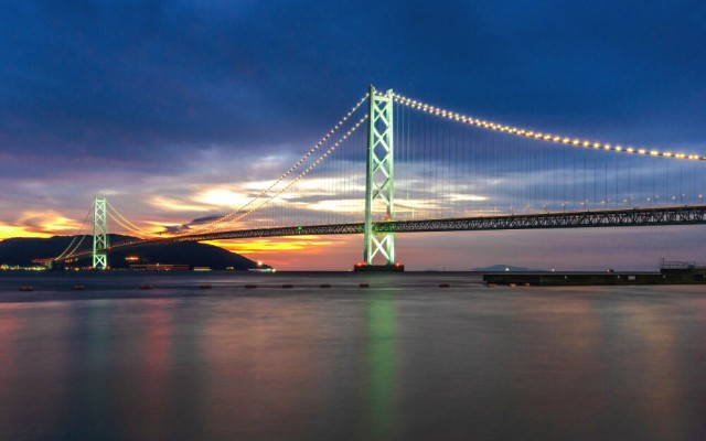 絵画風 壁紙ポスター 明石海峡大橋の夜景 パールブリッジ 世界最長の吊橋 本州四国連絡橋 絶景スポット M Ako 004w2 ワイド版 603mm の通販はau Pay マーケット レアルインターショップ Au Pay マーケット店