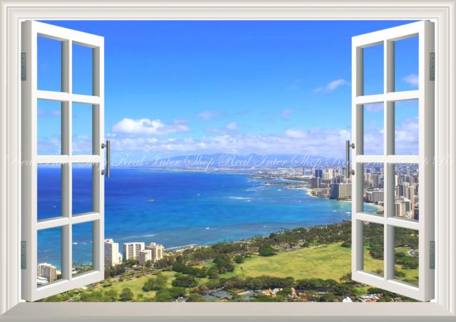 絵画風 壁紙ポスター ハワイ オアフ島 ワイキキビーチ リゾート 海 窓仕様 Hwi 023ma1 A1版 0mm 585mm の通販はau Pay マーケット レアルインターショップ Au Pay マーケット店