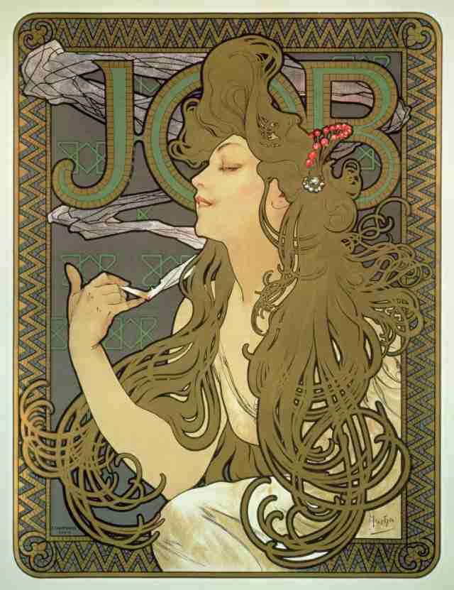 絵画風 壁紙ポスター アルフォンス ミュシャ ジョブ 1896年 アール